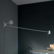 Luceplan Extravagant LED-vägglampa Counterbalance, vit