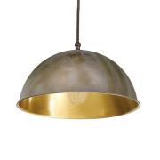 Moretti Luce Hänglampa Circle guld/antikmässing, Ø 20 cm