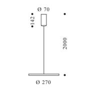 OLIGO Decent Max LED-hänglampa aluminium borstat