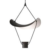 Masiero LED-hänglampa Vollee S1 P, 44 cm, down, svart