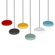 Pujol Iluminación Boina LED-hänglampa, Ø 19 cm, vit