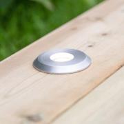 Markslöjd LED-inbyggnadslampa Garden 24 Decklight, silver, ljus uppåt,...