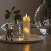 Konstsmide Christmas LED-vaxljus kräm ljus färg bärnsten 17,8 cm