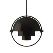 GUBI pendellampa Multi-Lite, Ø 27 cm, svart/svart