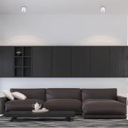 Eko-Light Takspotlight Bima, rund vit