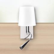Aluminor Asset vägglampa med läslampa och USB-port