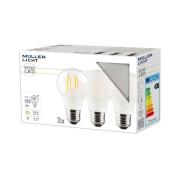 Müller-Licht LED-lampa E27 7W 827 matt 3-pack