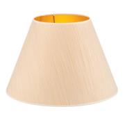 Duolla Lampskärm Sofia höjd 31 cm, vit/guld randig
