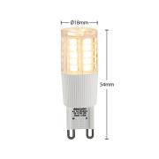 Arcchio LED-stiftlampa, G9, 4,5 W, klar, 3 000 K