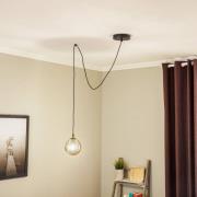 EMIBIG LIGHTING Glassy pendellampa, decentraliserad, svart, grafit, gl...