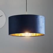 Maco Design Pendellampa Salina silkestyg blå/guld Ø 50cm