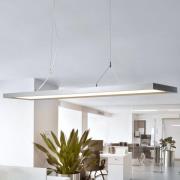 Arcchio LED-pendellampa Dorean, silver, metall, 120cm