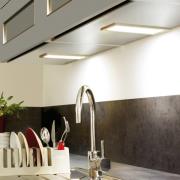 Hera Platt bänklampa LED Sky stål 3.000K