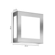 CMD Sensor-LED-utomhusvägglampa Aqua Legendo stål