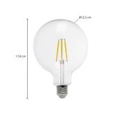 Arcchio LED-globlampa G125 E27 3,8W 2 700 K 806lm