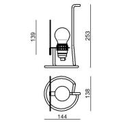 Stilnovo Bugia LED-bordslampa grön