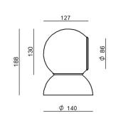 Stilnovo Gravitino LED-vägglampa, vridbar, vit