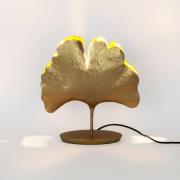 Holländer Bordslampa Ginkgo, guld, 36x34cm