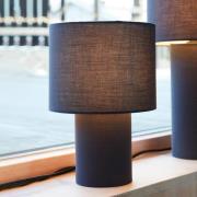 PR Home bordslampa Leah, blå, höjd 28 cm, textil