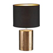 FISCHER & HONSEL Bordslampa Bronz, cylindrisk, svart/brons