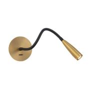 Zambelis LED-läslampa H63 med flexibel arm, matt mässing