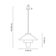 MARKET SET Ruche pendellampa, Ø 58cm, marshmallow