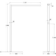 BRUMBERG LED-golvlampa Bevon mikroprisma direkt/indirekt