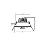 BRUMBERG BB13 inbyggd dim2warm RC dim svart matt