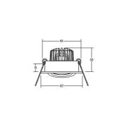 BRUMBERG BB18 dim2wam RC kopplingsbox vit matt