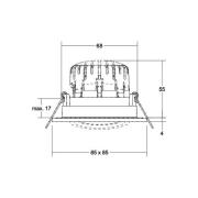 BRUMBERG BB25 IP65 inbyggd RC drivdon nickel