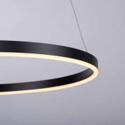 JUST LIGHT. Ritus LED-pendellampa, Ø 58,5 cm, antracit