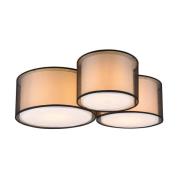 Trio Lighting Burton taklampa, 65x55cm, tre nyanser