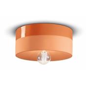 Ferroluce Taklampa PI keramik blank/matt Ø 25cm orange