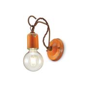 Ferroluce C665 vägglampa i vintagestil, orange