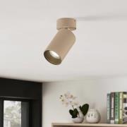 Arcchio spotlight Brinja, rund, kaffe, 1-lampa