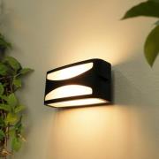 Eco-Light Utomhusvägglampa Leipzig 1160118, antracit, bredd 22 cm