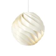 Gubi Hänglampa Turbo, glänsande alabastervit, Ø 36 cm,