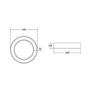 BRUMBERG Biro Circle Ring Tak Ø 45cm tänd/släck svart 830