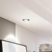 Arcchio LED-downlight Zarik, svart, 4 000K