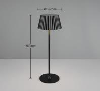 Reality Leuchten Suarez LED-bordslampa, svart, höjd 39 cm, metall