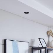 Arcchio Harcos LED-downlight, svart, Ø 8 cm, 4 000K