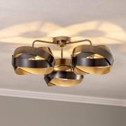 Euluna taklampa Tornado, antracit, 3 lampor