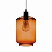 Solbika Lighting Pendellampa med glasskärm bärnsten Ø 17cm