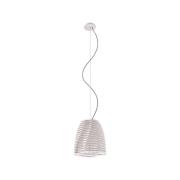 Eco-Light Twist pendellampa, bok, vit, 150 cm