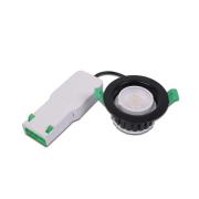 Hera Eco R 68 LED inbyggnadsspot, krom, Ø 9 cm, metall, IP65 CCT