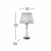 Kolarz Imperial bordslampa, höjd 50 cm, mässingsfärgad