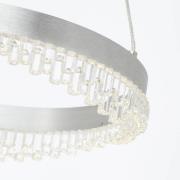 Brilliant Aurora LED hänglampa, aluminium, Ø 30 cm, aluminium, CCT