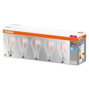 OSRAM LED-lampa E27 Base CL A 7W 4 000 K 5-pack