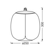 OSRAM Vintage 1906 Big Oval, rök, E27, 1 800 K, glödtråd