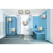 Paulmann Jora LED-kosmetikspegel, IP44 med strömbrytare, silver